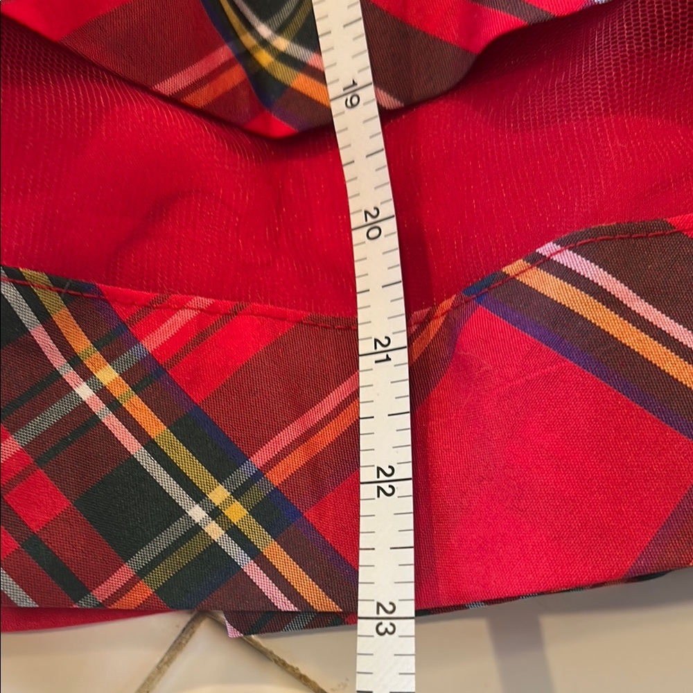 Blueberi Boulevard Red Plaid Kids Formal Dress - Picture 12 of 13